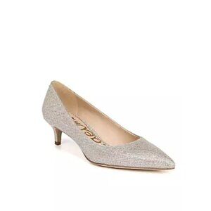 Sam Edelman Dori Kitten Heels Silver Metallic Size 10M